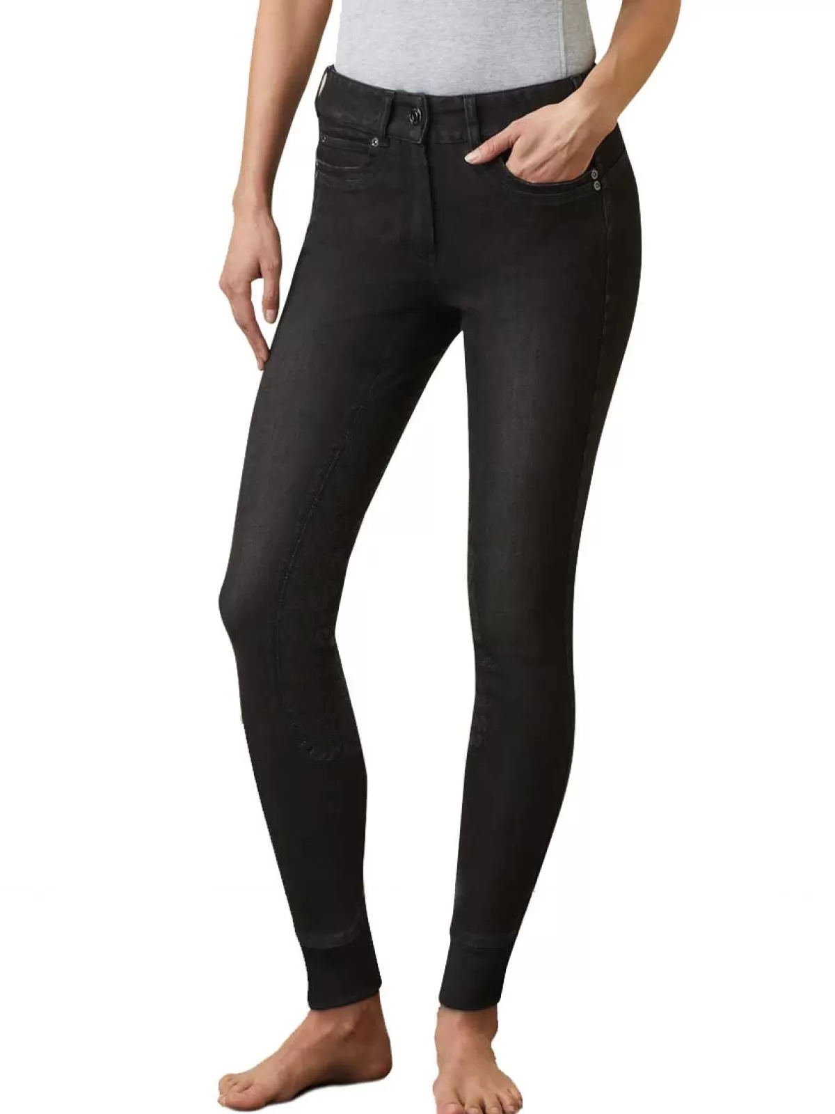 Best Sale Ariat 40% Off - Halo Full Seat Denim Breeches – Womens - Black Rinse - Size: 32 " Waist 40% Off Black Rinse Size: 32 " Waist