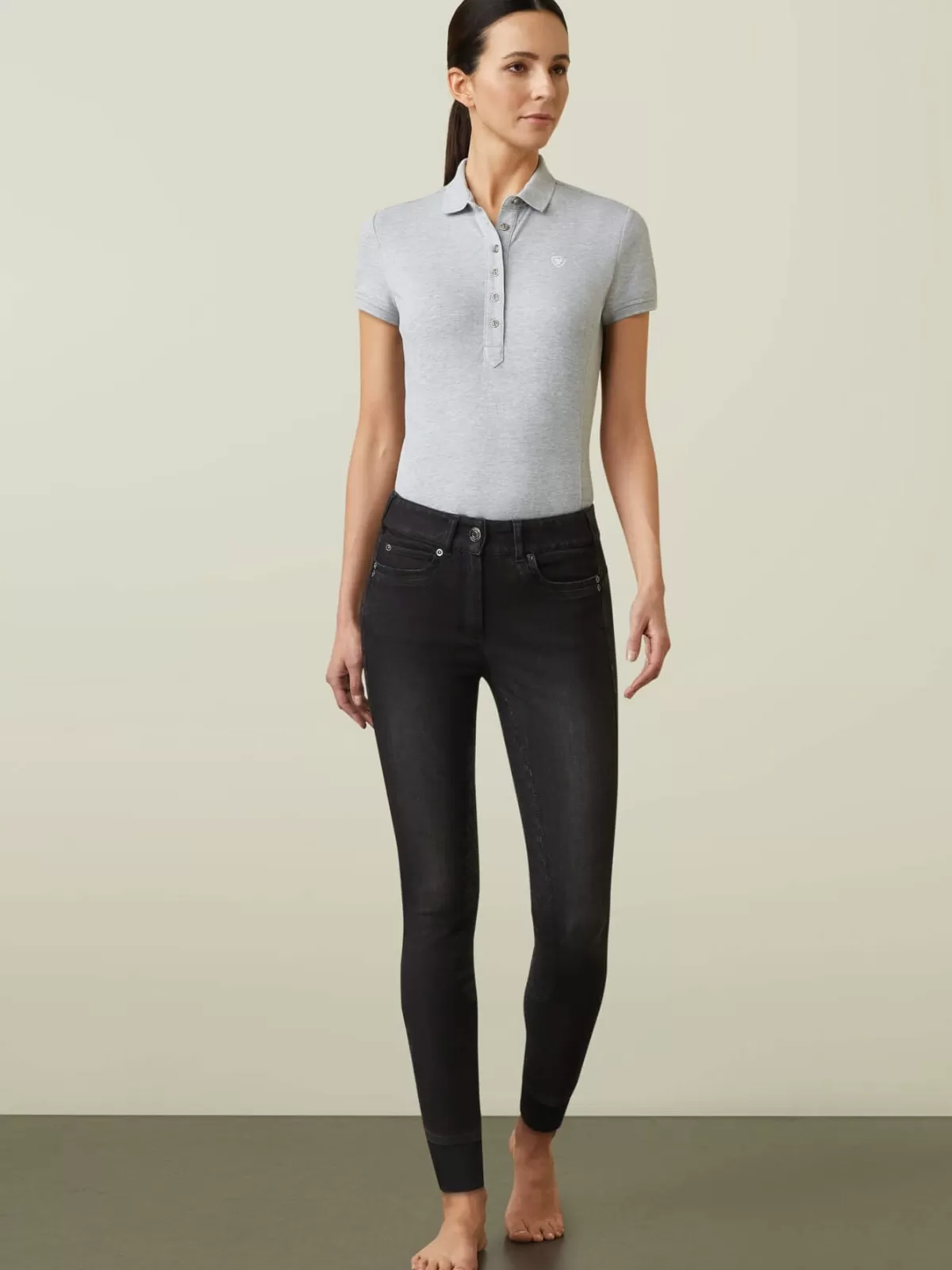 Best Sale Ariat 40% Off - Halo Full Seat Denim Breeches – Womens - Black Rinse - Size: 32 " Waist 40% Off Black Rinse Size: 32 " Waist