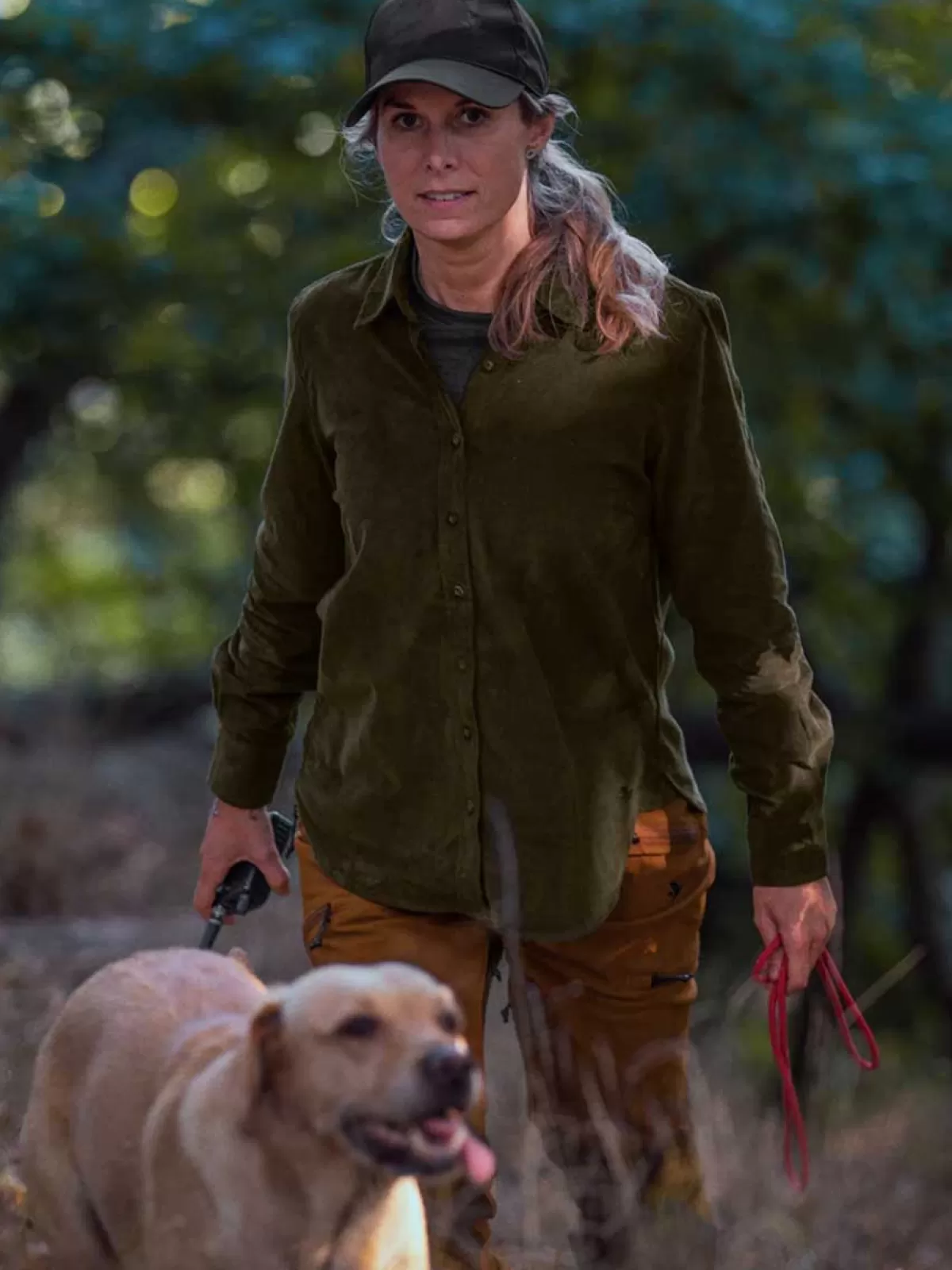 Outlet Seeland 40% Off Olivia Shirt - Ladies Cotton Corduroy - Pine Green