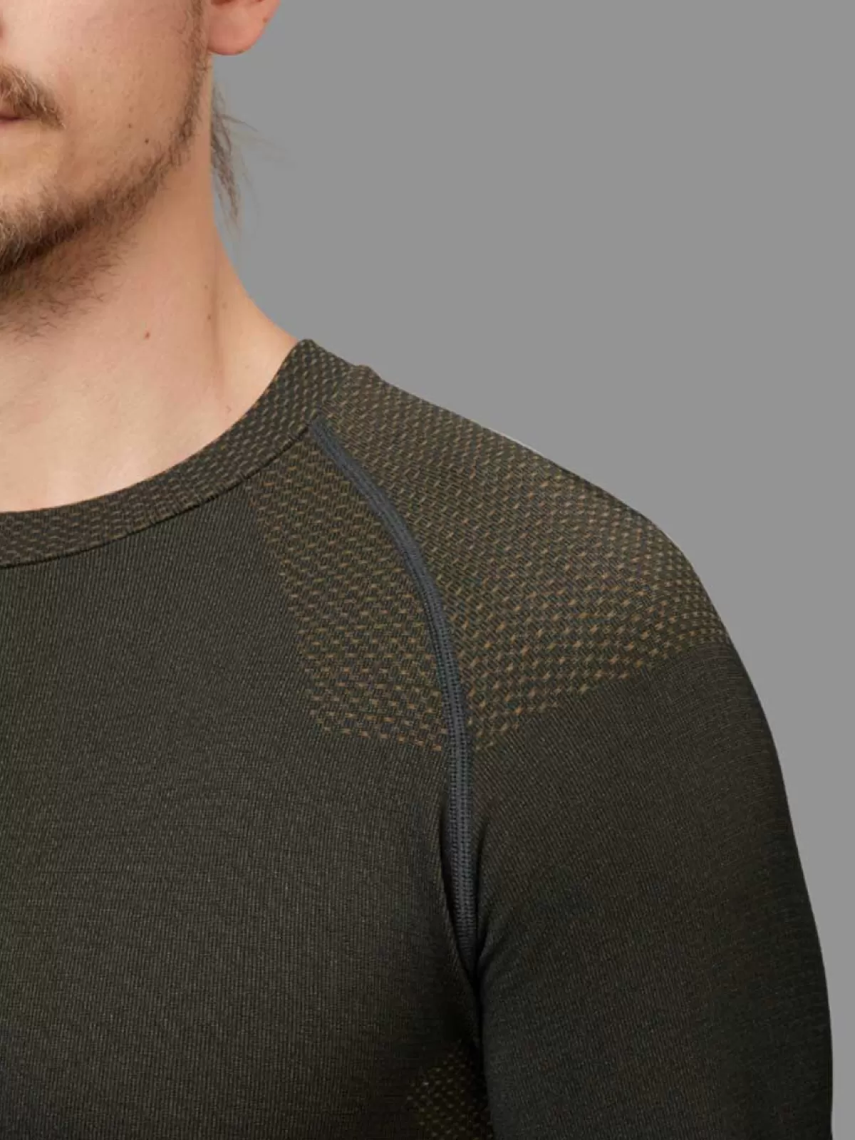Fashion Harkila Base Active Long Sleeve Undershirt - Mens - Dark Willow Green