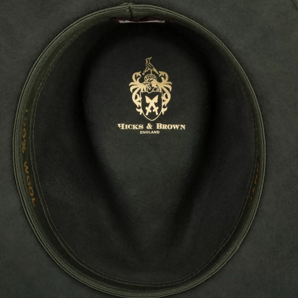 New Hicks and Brown Hicks & Brown Ladies Suffolk Fedora Hat - Pheasant Feather Wrap Olive